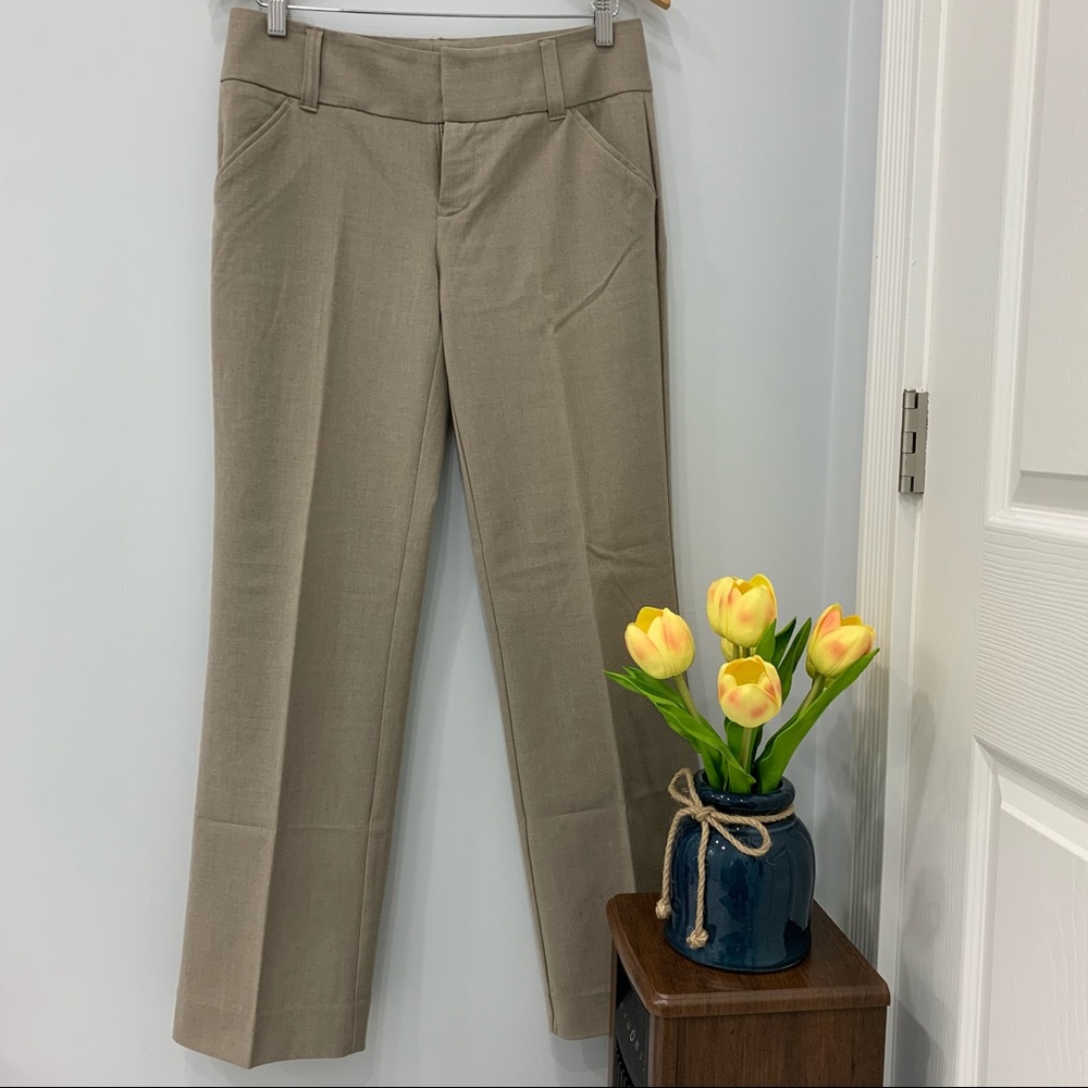 Khaki Beige Editor Dress Pants